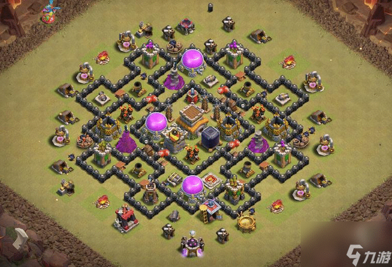 部落冲突8本最强布阵