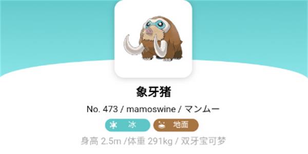 宝可梦朱紫象牙猪进化条件-象牙猪属性及进化链一览