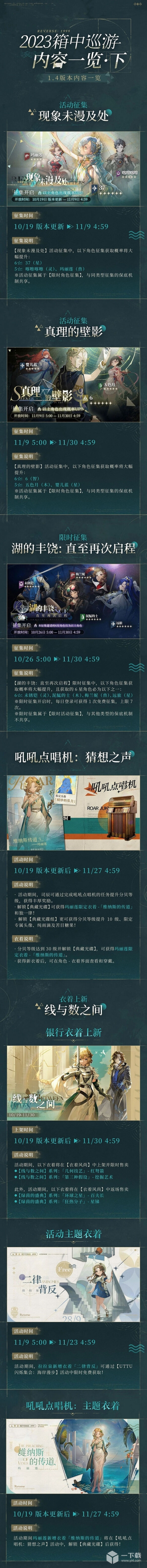 《重返未来1999》1.4版本活动介绍