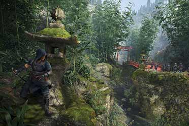 《刺客信条：影》新截图：女忍者奈绪江的隐秘行动！