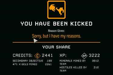 《绝地潜兵2》正在解决"获得奖励前被房主踢出"的问题