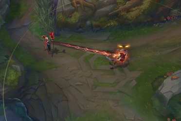 《LOL》Faker名人堂妖姬皮肤展示：暗红特效十分帅气!