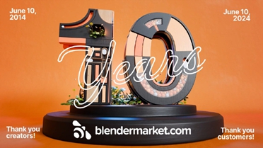 Blender Market十周年活动热烈进行中每天一款免费插件