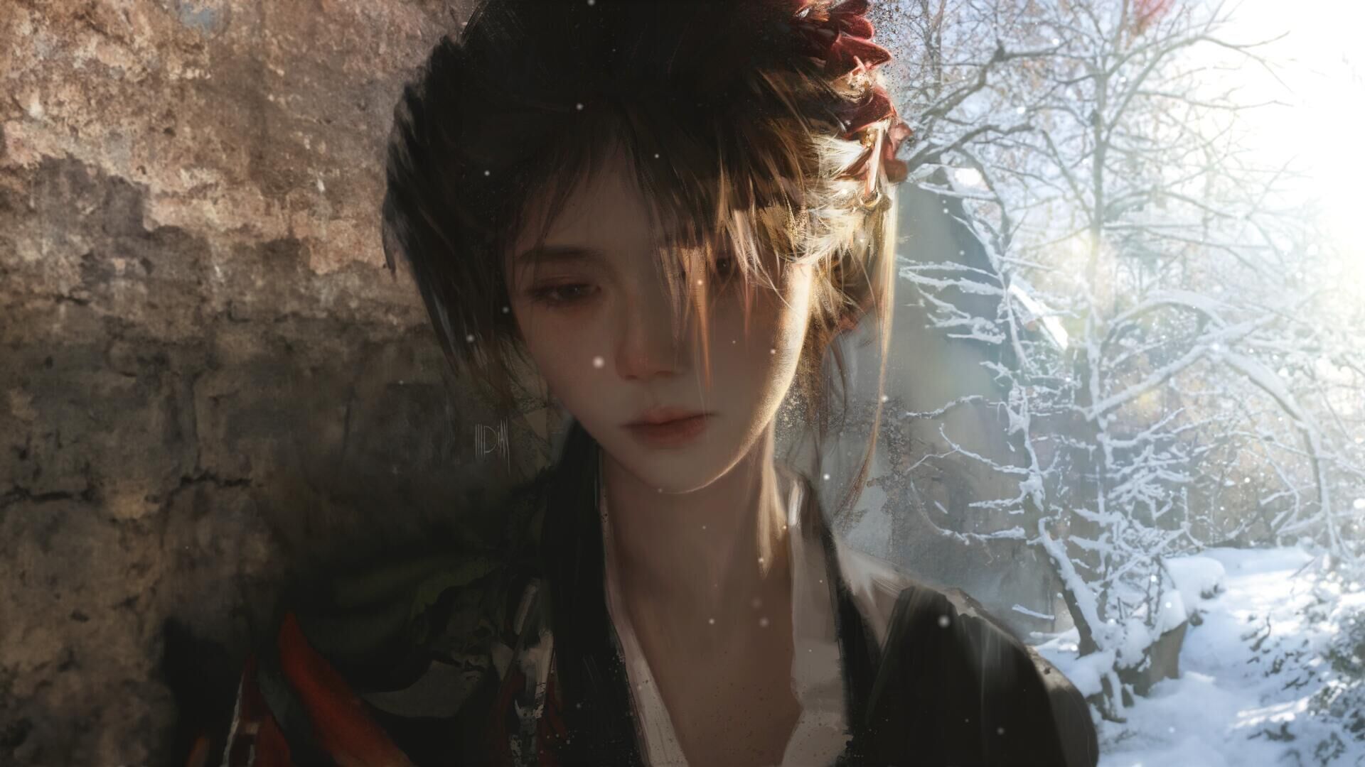 wallpaper engine动态壁纸推荐Top10！snowscape girl