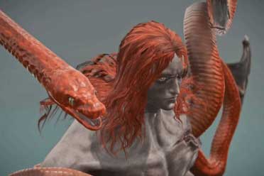 《艾尔登法环》梅瑟莫建模视频 恐怖大蛇穿透身体！