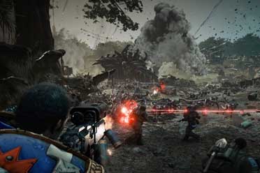 《战锤40K：星际战士2》曝新截图 突突突泰伦虫族！