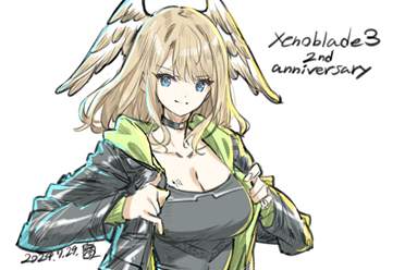 《异度之刃3》角色设计师晒出2周年贺图：画风出色！