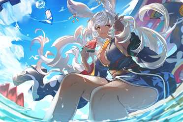 《碧蓝幻想》官方晒出夏日艺术图：色彩清新 画风精美