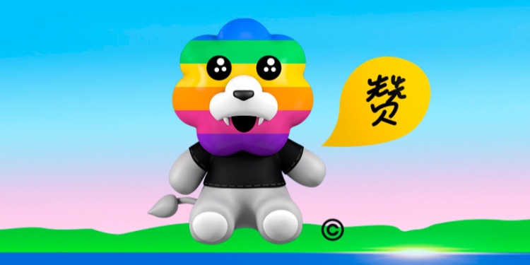 彩虹狮的微信表情包