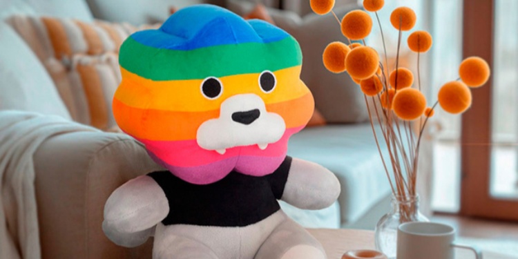 这个春天，微微温暖，「彩虹狮花湾」毛绒玩具