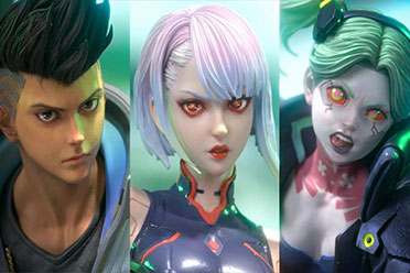 P1S《赛博朋克：边缘行者》大卫 露西 瑞贝卡雕像