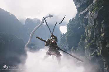 《黑神话:悟空》艺术展现场照：楼层主题评语引人深思