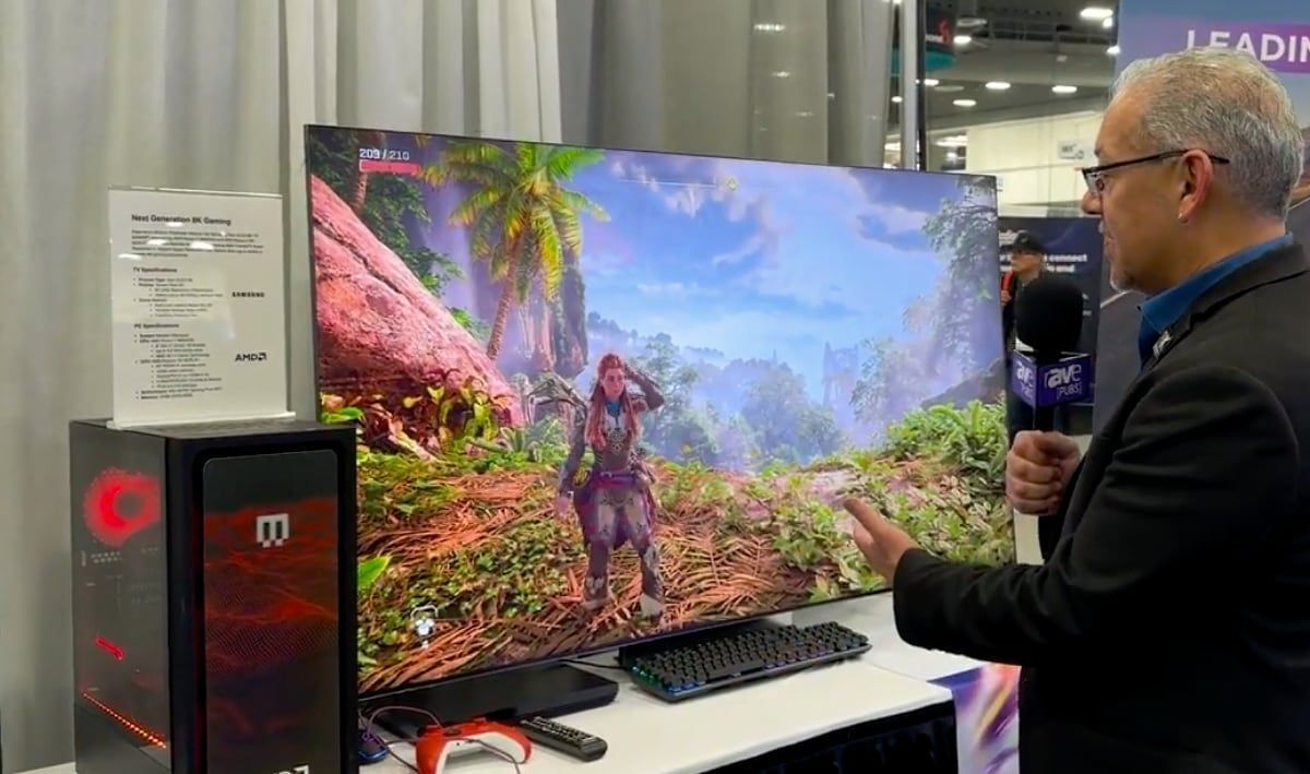 世界首例8K120Hz！《地平线：西之绝境》运行展示！