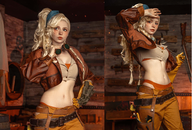 根本把持不住!《生化4RE》艾什莉体模火辣Cos怪猎女角