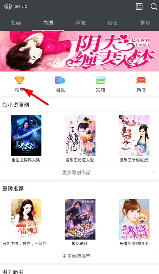 使用淘小说的图文介绍截图