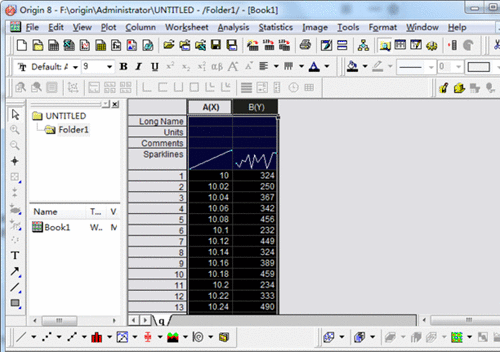 origin设置平滑曲线的简单教程
