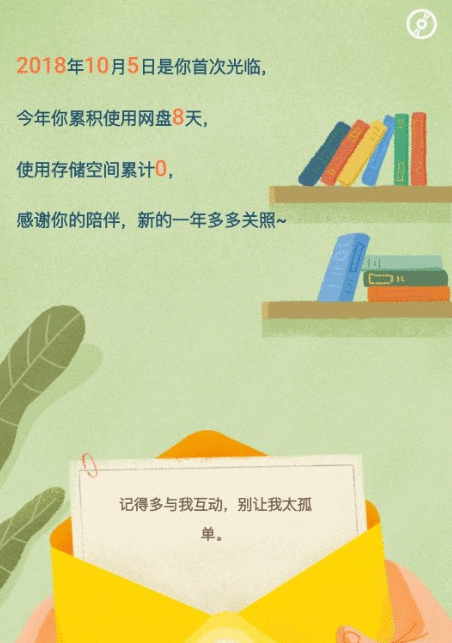 百度网盘APP查看年度账单的图文操作截图