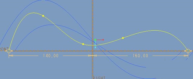 ProE创建双向边界混合曲面的具体操作截图