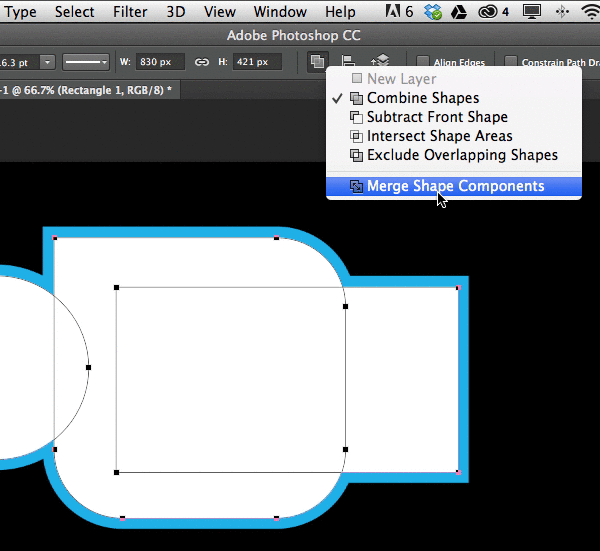 Photoshop绘制矢量图的操作流程截图