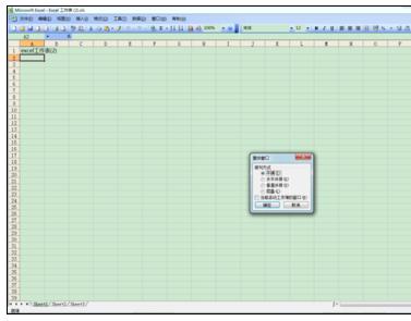 excel2007将两个工作表分开窗口显示的操作教程截图