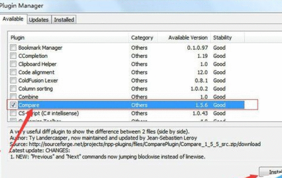 Notepad++对比文件的具体方法过程截图