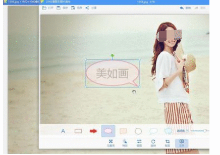 2345看图王中调节插入文字透明度的操作教程截图