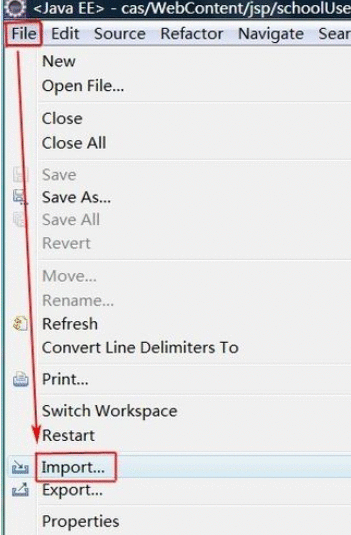 eclipse添加项目的操作步骤截图