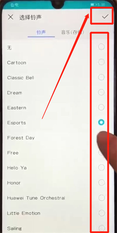 荣耀10青春版中改铃声的操作教程截图