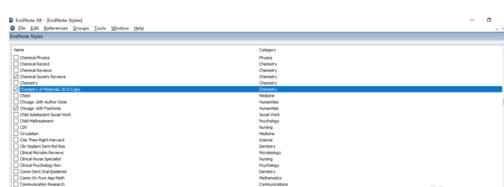 Endnote更改引用文献格式的具体步骤截图