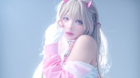 COSPLAY图赏：樱花妹COS《女神妮姬》 白网袜肉腿有点东西