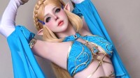 COSPLAY图赏：巴西美女COS《塞尔达》公主 泳装美体肉感身材突出