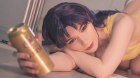 COSPLAY图赏：俄妹COS《EVA》葛城美里 酒醉大姐姐热裤背心吸睛