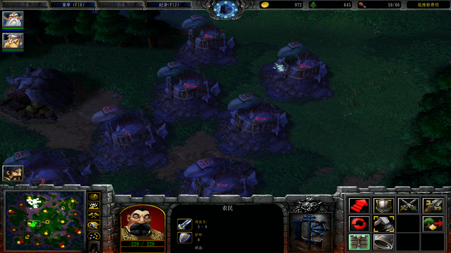 魔兽争霸单机真是打不过不死族啊