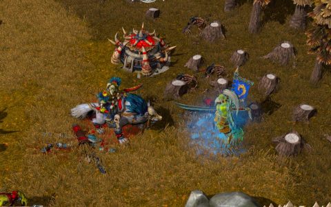 魔兽争霸3：加速卷轴涨价、蛇棒经验提升后，兽族玩家喜欢这样玩