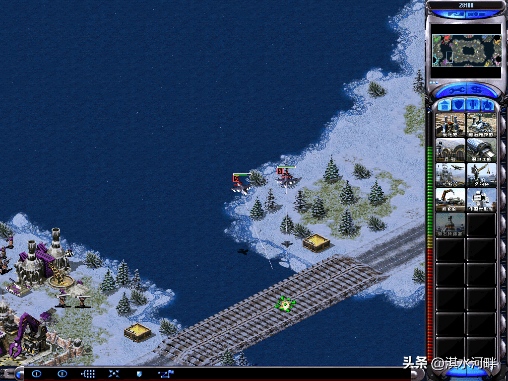 红色警戒2共和国之辉1V7冷酷电脑，享受快乐时光