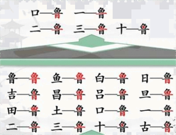 《汉字找茬王》鲁找字怎么过