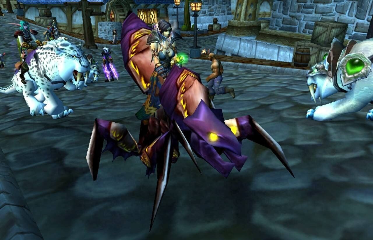 魔兽世界历代最难出的坐骑，当年是多么拉风，如今没法比