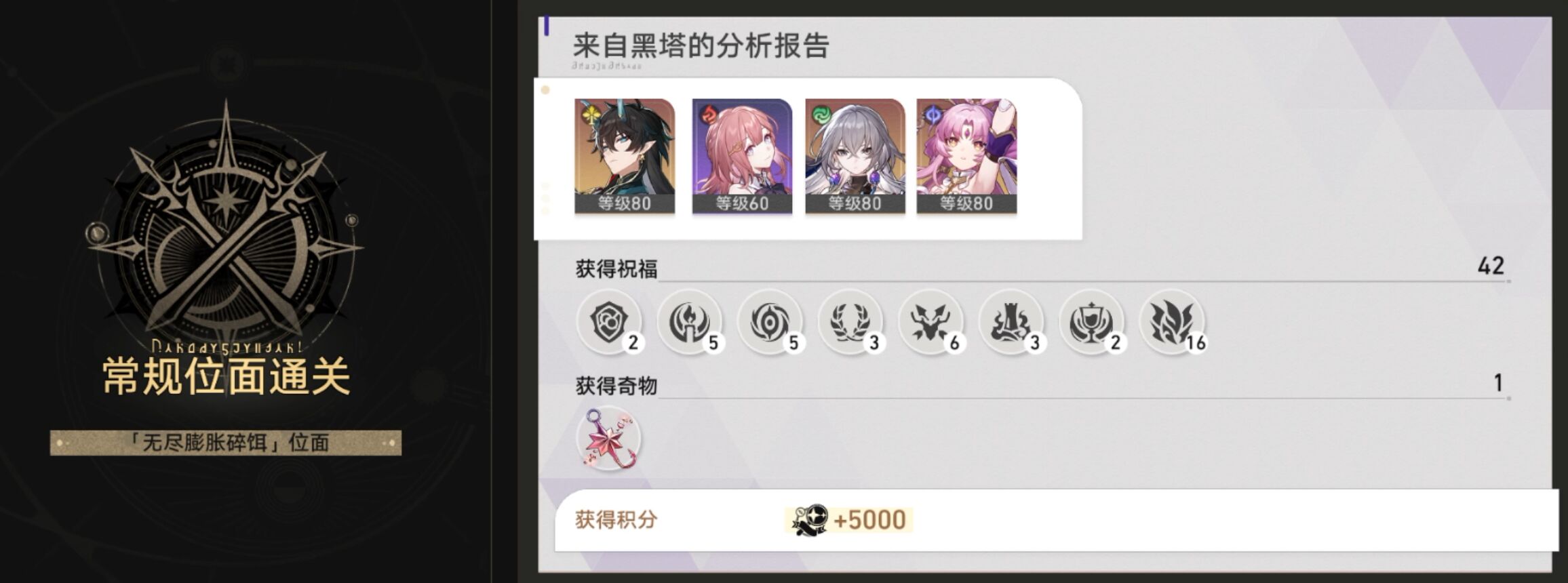 《崩坏星穹铁道》无尽位面第四位面攻略