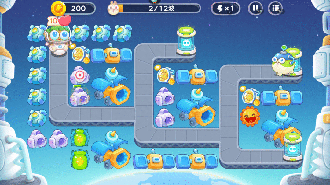 「通关攻略」保卫萝卜4太空穿越第40关噩梦难度满血全清通关